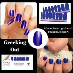 2for$15 - Greeking Out🫐Color Street Bold Blue Nail Set
